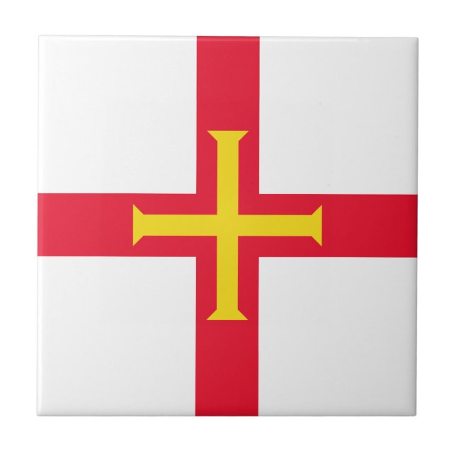 Guernsey Flag Fliese (Vorderseite)