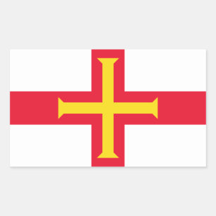 Guernsey Flag G Rechteckiger Aufkleber