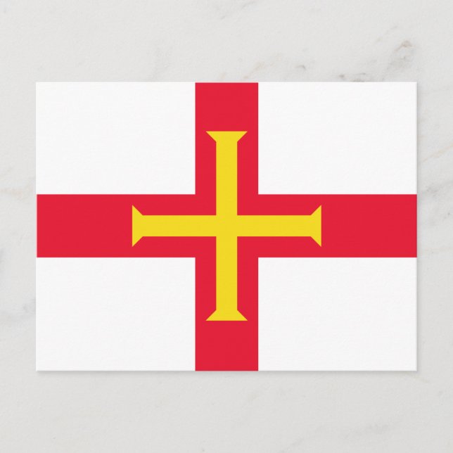 Guernsey Flag Postkarte (Vorderseite)