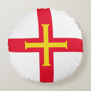 Guernsey Flag Rundes Kissen
