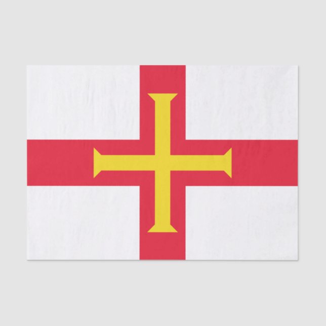Guernsey Flag Seidenpapier (Vorderseite)