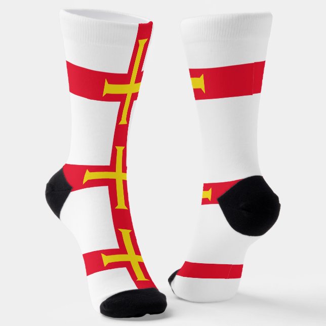 Guernsey Flag Socken (Gewinkelt)
