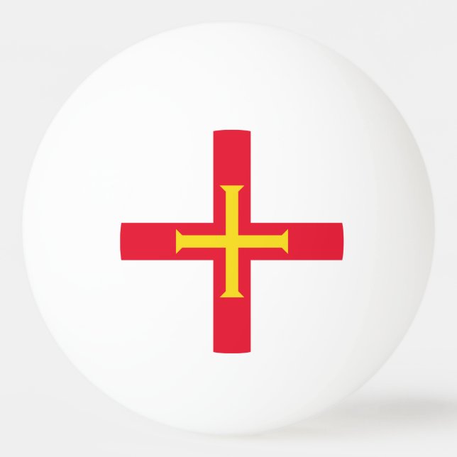 Guernsey Flag Tischtennisball (Vorderseite)