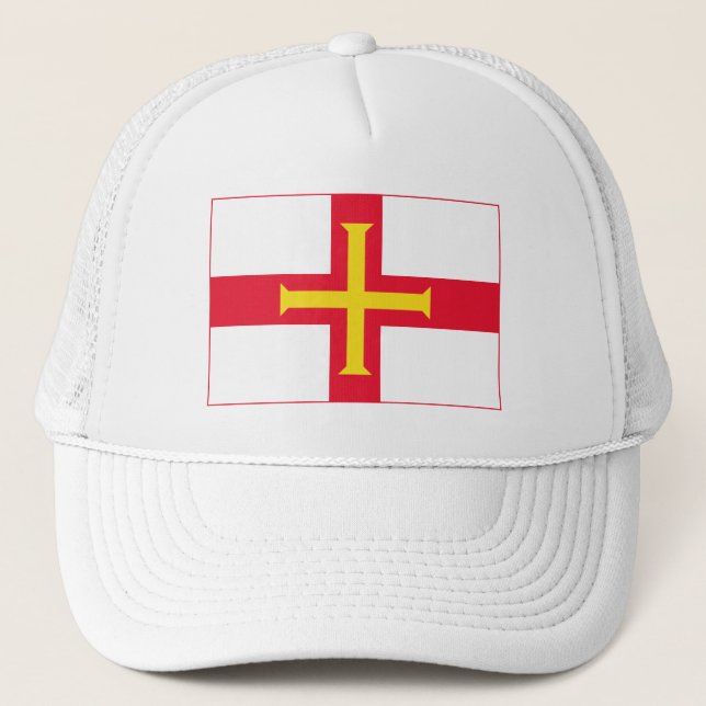 Guernsey Flag Truckerkappe (Vorderseite)