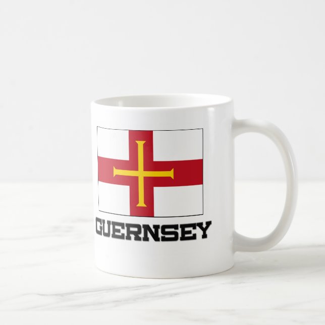 Guernsey-Flagge Kaffeetasse (Rechts)