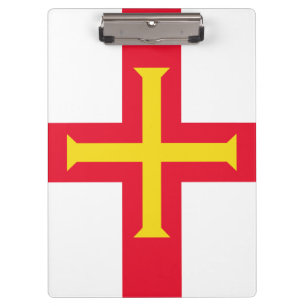 Guernsey-Flagge Klemmbrett
