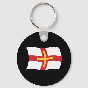 Guernsey-Flagge-Schlüsselanhänger Schlüsselanhänger