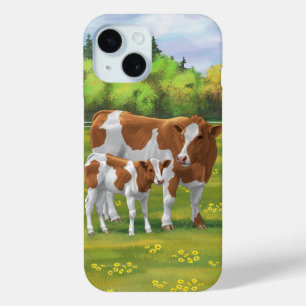 Guernsey Kuh & Niedlich Calf im Sommer Weide Case-Mate iPhone Hülle