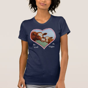 Guernsey Kuh und Kalb Vegan T-Shirt