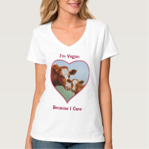 Guernsey Kuh und Kalb Vegan T-Shirt