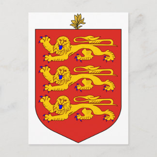 Guernsey-Offizieller Wappen-Heraldry-Symbol Postkarte