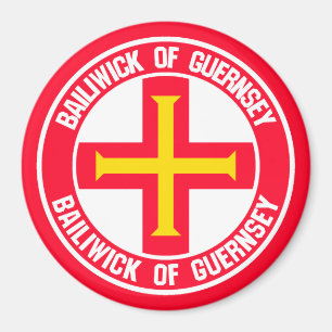 Guernsey Round Emblem Magnet