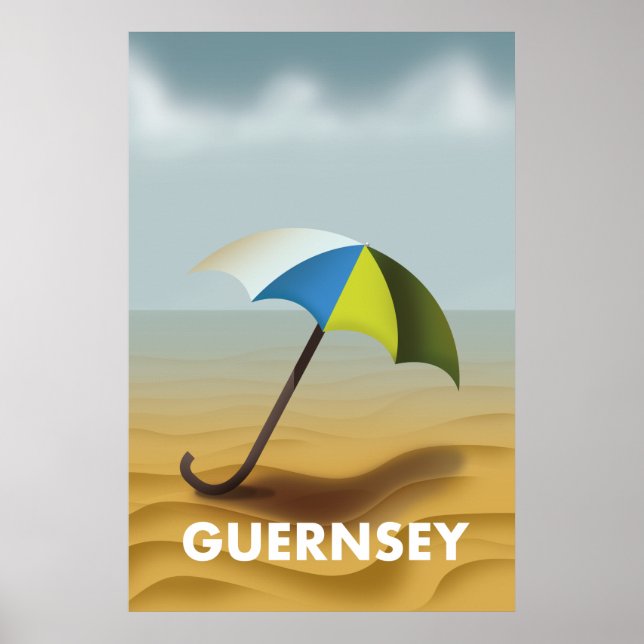 Guernsey Vintage Reiseplakat Poster (Vorne)