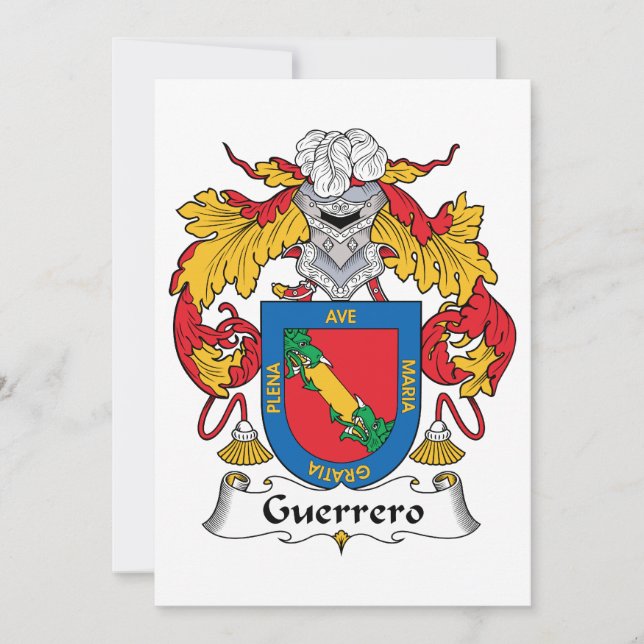 Guerrero-Familienwappen (Vorderseite)