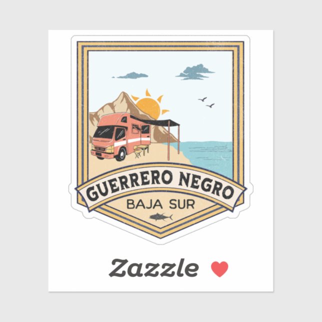 Guerrero Negro Baja California Sur Mexiko Aufkleber (Blatt)