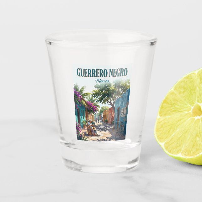 Guerrero Negro Mexiko Schnapsglas (Vorderseite)