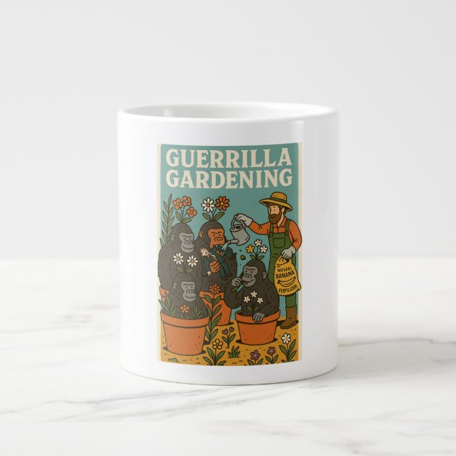 Guerrilla Gardens Jumbo-Tasse (Vorderseite)