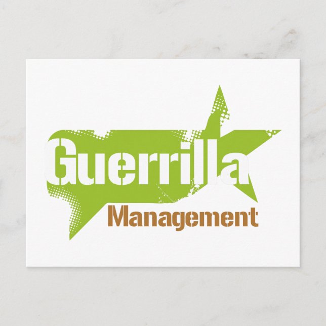 Guerrilla Management Logo 2 Postkarte (Vorderseite)