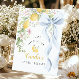 Guess How Many Candies Main Squeeze Bridal Shower Sockelschild