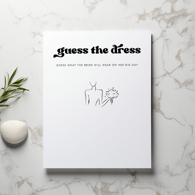 Guess the Dress Bridal Shower Party Game (Von Creator hochgeladen)