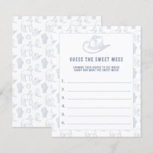 GUESS THE SWEET MESS - Cowboy Baby Dusche
