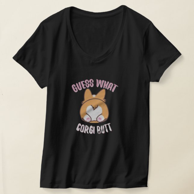 GUESS WAS Corgi Hintern T-Shirt (Ablage )