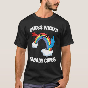 GUESS, WAS NIEMAND TRÄGT Rainbow Meme T-Shirt