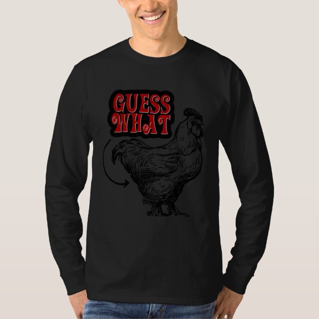 Guess what Chicken butt Dad jokes dry humor classi T-Shirt (Vorderseite)