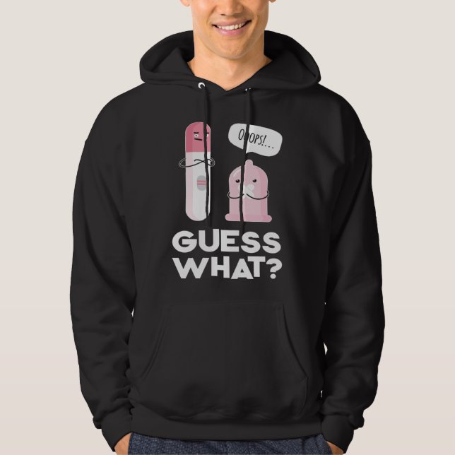 Guess what  Pregnancy Announcement & Pregnancy Tes Hoodie (Vorderseite)