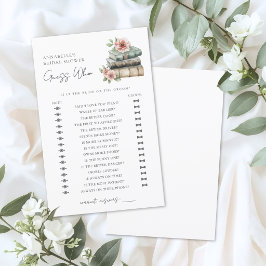 Guess Who Book Bridal Shower Game