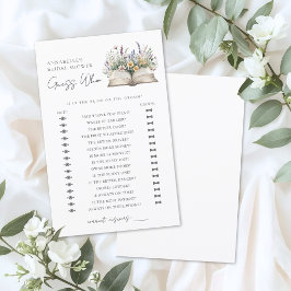 Guess Who Book Bridal Shower Game