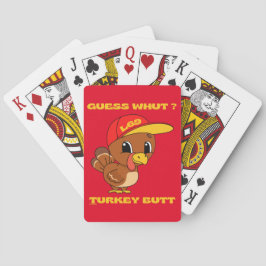 GUESS WHUT ? TÜRKEI, ABER lustiger Erntedank Spielkarten