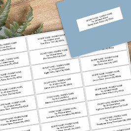 Guest Address Labels Wedding Invitation Envelope