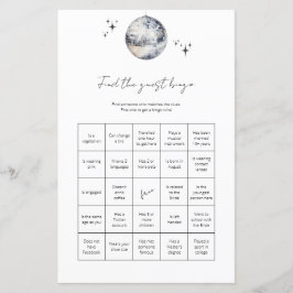 Guest Bingo Disco Ball Brautparty Game