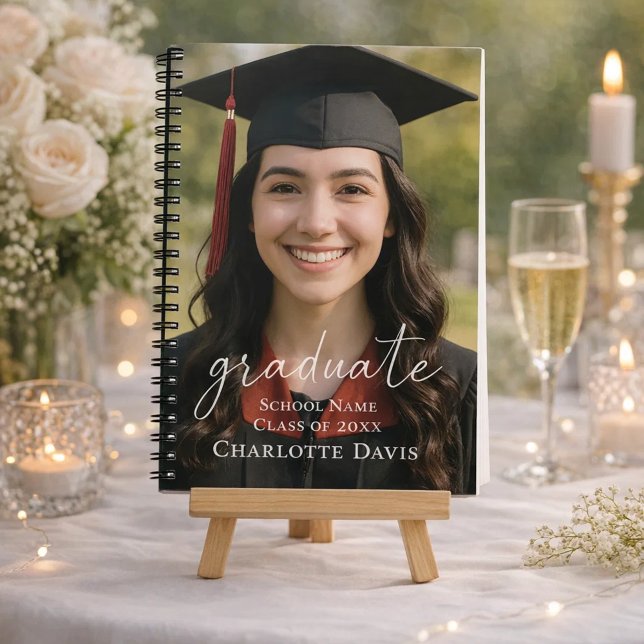 Guest book graduation party photo script notizblock (Von Creator hochgeladen)