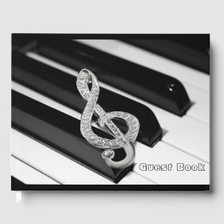 Guest Book Music Piano Gästebuch