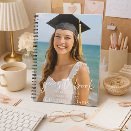 Guest book photo graduation party script notizblock