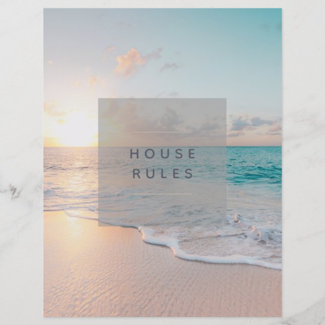 Guest House Airbnb Welcome Book Dividers (Vorderseite)