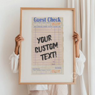 Guest Karo Custom Personalisiert Poster