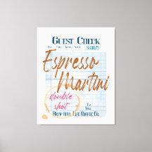 Guest Karo Empfang Espresso Martini Doppelschlag