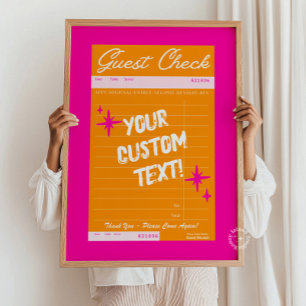 Guest Karo Personalisiert Quote Poster Preppy Dorm