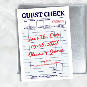Guest Karo Unique Fun Whimsical Handschriftlich Save The Date