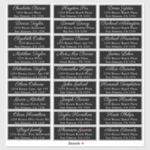 Guest Names Address 27 Personalisiertes Versandlab