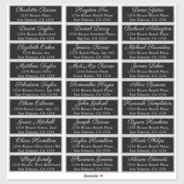 Guest Names Address 27 Personalisiertes Versandlab Aufkleber