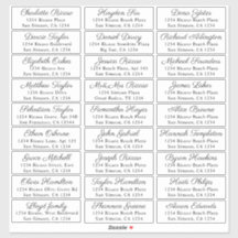 Guest Names Address 27 Personalisiertes Versandlab