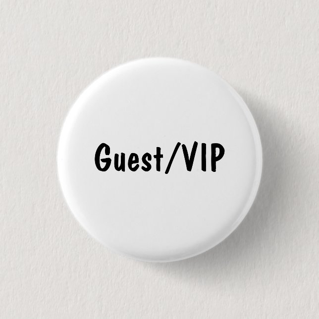 Guest/VIP Button (Vorderseite)