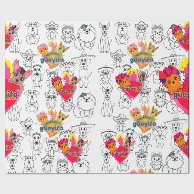 Gueyita Wrapping Papier Geschenkpapier (Saum)
