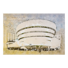 Guggenheim Museum New York Poster