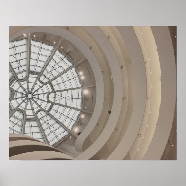 Guggenheim Museumsgipfel in New York City Poster (Vorne)