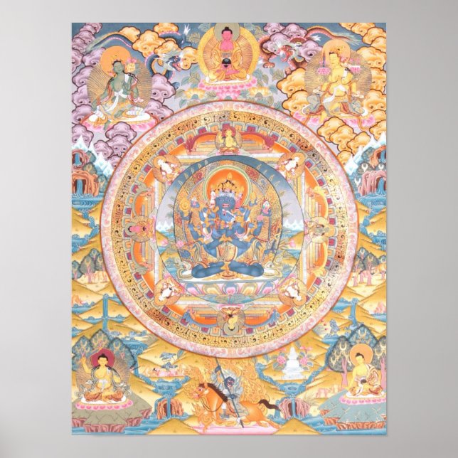 Guhyasamaja Akshobhyavajra Poster (Vorne)